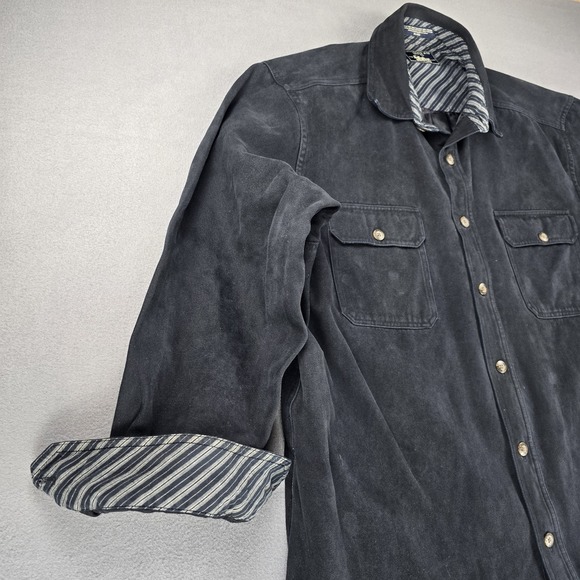 Levi Strauss & Co Barn Flannel Over Shirt XXL Button Up Shacket Cotton Lined - Picture 2 of 14